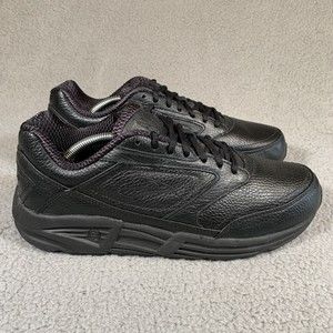 Brooks Womens Addiction Walker Support Walking Black Leather Sneakers Size 9.5 B